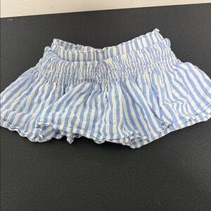 Cat & Jack Light Blue and White Striped Skort